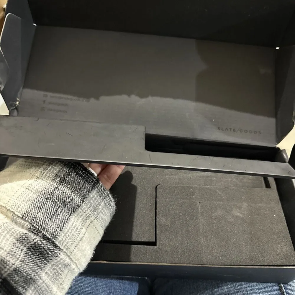 Slate Goods Matte Black Toilet‎ Paper Holder w/ Shelf